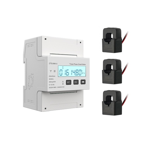 [V2C-BID-T] Medidor bidireccional V2C + 3 pinzas 120 A (trifásico)
